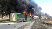 Phiến quân tấn công đoàn xee buýt sơ tán người dân tại Aleppo