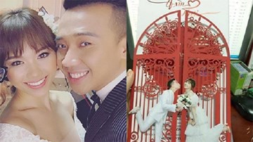 Lộ thiệp và tin nhắn mời cưới của Trấn Thành và Hari Won