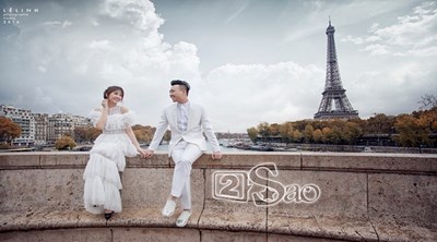 Trọn bộ ảnh cưới đẹp long lanh của Trấn Thành - Hari Won chụp tại Paris