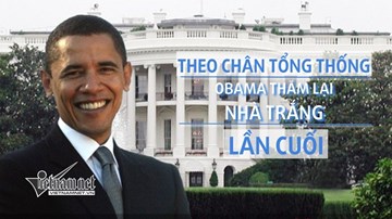 Theo chân tổng thống Obama 'đi khắp' Nhà Trắng lần cuối