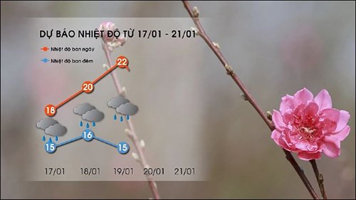 Bắc Bộ mưa rét kéo dài, nhiệt độ thấp nhất dưới 12 độ C
