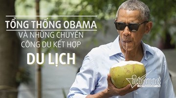 Những chuyến công du kết hợp du lịch 'bình dân' của tổng thống Obama