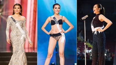 Lệ Hằng tỏa sáng rực rỡ trên sân khấu bán kết Miss Universe 2016