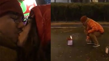 Vợ chồng Đan Lê bắn pháo hoa, hôn nhau đắm đuối ở CH Czech