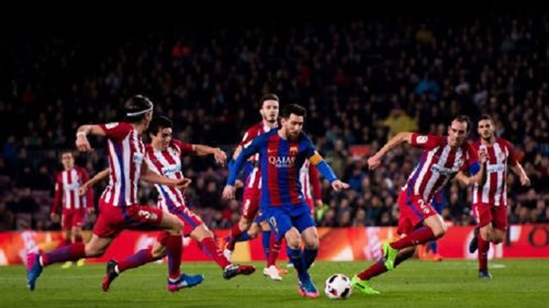 Barcelona - Atletico Madrid: 3 thẻ đỏ & 
