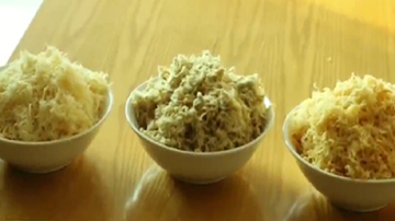 Quy trình làm ruốc siêu rẻ từ thịt trộn dung dịch và bột trắng ở Hưng Yên