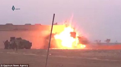 Lính đánh bom liều chết IS nổ tung khi còn cách mục tiêu vài mét
