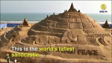 Chiêm ngưỡng lâu đài cát lớn nhất thế giới