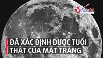 Các nhà khoa học bất ngờ với 'tuổi thật' của Mặt Trăng