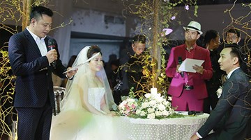 Tự Long, Xuân Bắc và các sao dự đám cưới MC Thành Trung