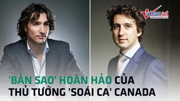 'Bản sao' hoàn hảo của Thủ tướng 'soái ca' Canada