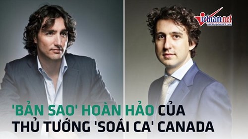 'Bản sao' hoàn hảo của Thủ tướng 'soái ca' Canada