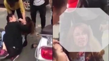 Va chạm giao thông, 2 cô gái đánh nhau loạn xạ giữa Hà Nội