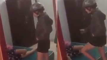 Cô gái dùng bình xịt hơi cay, đánh ghen tình mới của bạn trai cũ