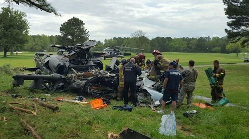 Rơi trực thăng quân sự tại Mỹ, 3 người thương vong