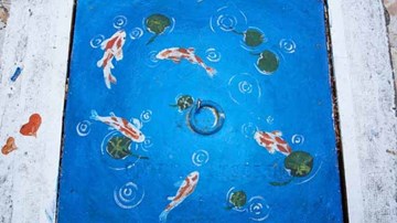 Nhìn hình ảnh này không ai nghĩ đây là nắp cống ở Sài Gòn