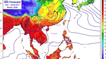 Nắng nóng chấm dứt tại miền Bắc từ chiều 4/5