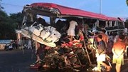 Hiện trường vụ tai nạn thảm khốc ở Gia Lai, ít nhất 10 người chết