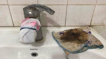 Hà Nội: Nước sinh hoạt có màu lạ