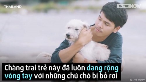 Người trao vòng tay ấm cho những chú chó lạc ở Thái Lan