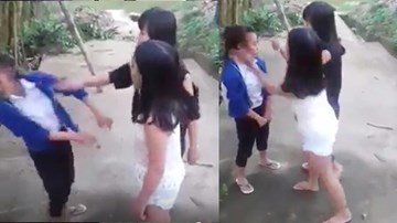 Hai nữ sinh tỉnh Thừa Thiên Huế đánh bạn tới tấp vào mặt