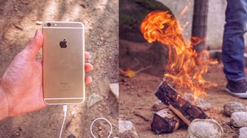 Sạc pin điện thoại thông minh bằng... lửa