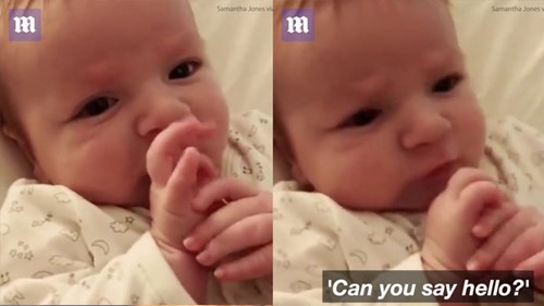 Chuyện khó tin: Bé 2 tháng tuổi biết nói