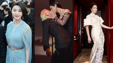 Người đẹp Ý 'cưỡng hôn' bạn diễn già, Băng Băng, Nhã Kỳ rực rỡ ở Cannes