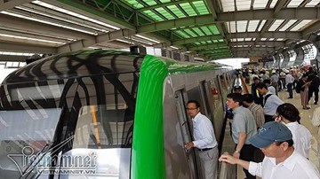 Tận mắt xem nhà ga đường sắt trên cao Cát Linh-Hà Đông