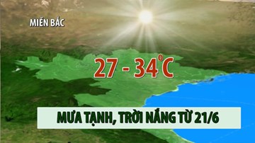 Bắc bộ mưa dông, mát mẻ từ nay đến hết ngày 20/06