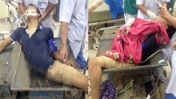 Nam thanh niên bị nghiền nát chân, mắc kẹt trong máy làm gạch