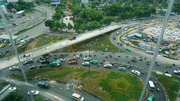 Ngắm cầu vượt chữ Y dẫn vào Tân Sơn Nhất trước ngày khánh thành