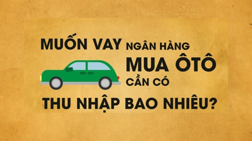 Muốn vay mua ôtô trả góp phải có thu nhập bao nhiêu?
