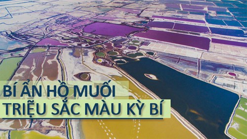Bí ẩn nơi hồ muối có triệu sắc màu ở Thiểm Tây, Trung Quốc