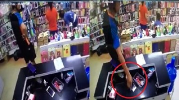 Vờ vào mua hàng, thanh niên trộm điện thoại trong 2 giây