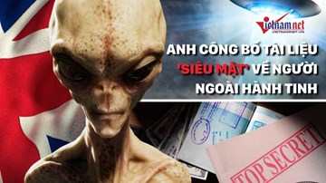 Anh công bố tài liệu 'siêu mật' về người ngoài hành tinh