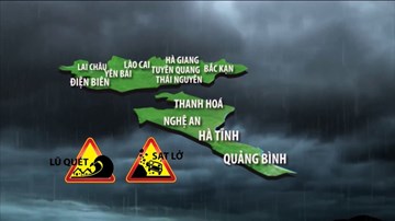 Cảnh báo mưa lũ sau bão số 2