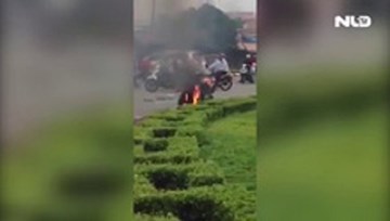 Thanh niên ngáo đá, đổ xăng châm lửa tự thiêu