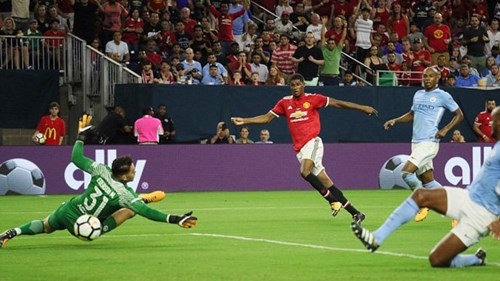 Lukaku và Rashford rực sáng, MU đè bẹp Man City