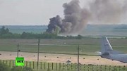 Khoảnh khắc máy bay quân sự Nga nổ tung thành cầu lửa