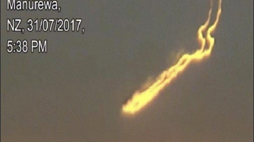 Quầng lửa bí ẩn trên bầu trời ở New Zealand