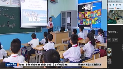 Lớp học phòng chống sốt xuất huyết cho trẻ nhỏ ở Hà Nội