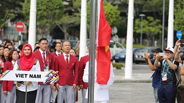 Cờ Việt Nam tung bay tại SEA Games 29