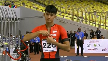 Cái kết buồn của VĐV Singapore vuốt tóc, thả tim trước giờ thi đấu