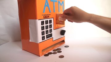 Cách làm máy ATM tại nhà cho trẻ em siêu đơn giản