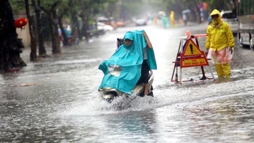 Hoàn lưu bão số 6 gây mưa lớn ở Bắc Bộ