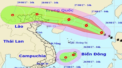 Bão số 7 gây thời tiết xấu trên biển và đất liền
