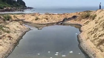 Nuôi tôm gây ô nhiễm ngay trên đất quốc phòng tại Thừa Thiên-Huế