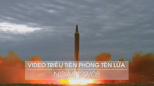 Triều Tiên tung video vụ phóng tên lửa mới nhất bay qua Nhật Bản