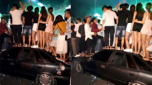 Nhóm thanh niên dẫm hỏng ôtô tại đêm nhạc miễn phí: Lỗi thuộc về ai?
